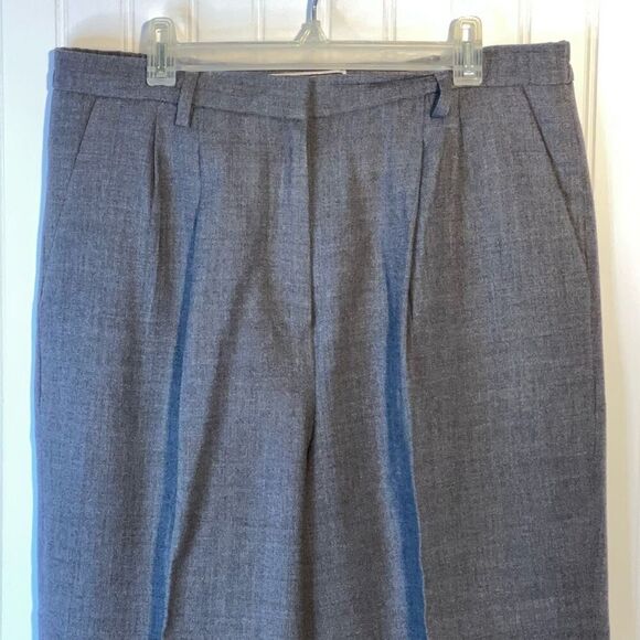 Vintage Chadwick’s Wool Lined Dress Pants Size 10 Gray Pleated Front Pocketed - Picture 2 of 7